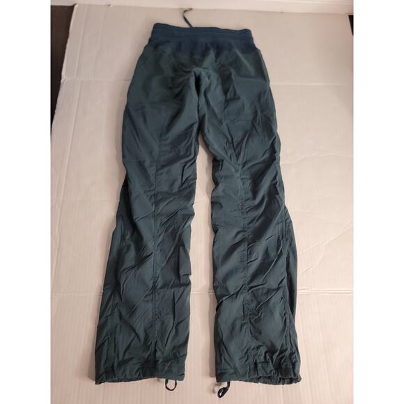 Lululemon Dance Studio Pant Womens Sz 2 High Rise Lined Blue Green - Picture 8 of 8